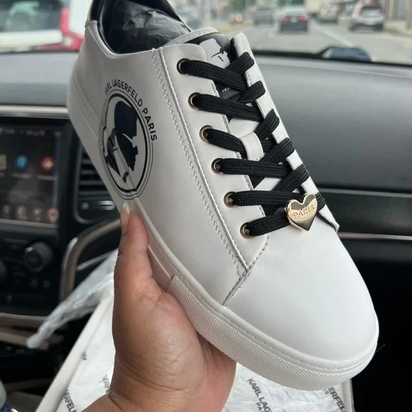 Karl Lagerfeld Women’s Sneakers New With Box - Picture 3 of 5
